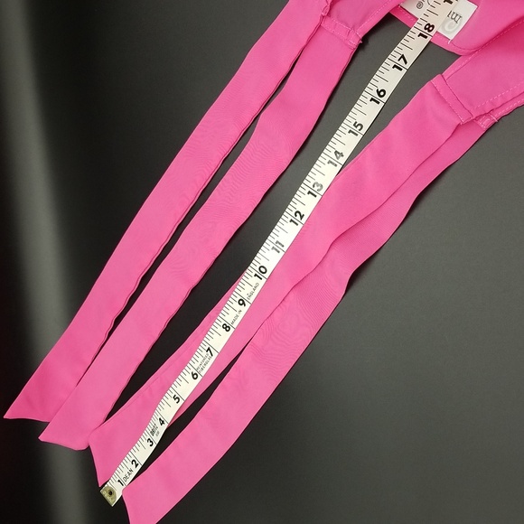 Mud Pie Medium Pink and Orange Shoulder Tie Swimsuit Cover Up Dress - Picture 8 of 9